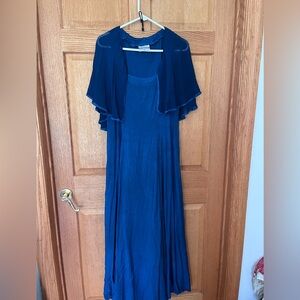 Holy Clothing beautiful blue full maxi dress